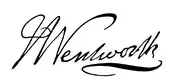 signature de John Wentworth (lieutenant-gouverneur)