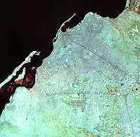 Luanda vue par satellite en 2022