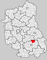Position de la gmina dans la voïvodie
