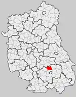 Position de la gmina dans la voïvodie