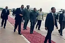 Claudel Lubaya reçois Josèphe Kabila à Kananga