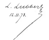 signature de Louis Lubbers