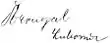 Signature de Lubomír Štrougal