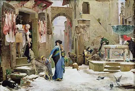 Le Loup d'Aggubio, 1877, Luc-Olivier Merson.