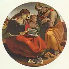 Sainte Famille du côté Guelfe, Musée des Offices, Florence