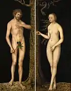 Adam et Ève, Cranach, 1610-1620