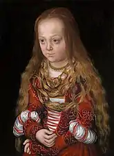 Lucas Cranach l'Ancien, Une princesse de Saxe, vers 1517