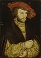 Lucas Cranach l'Ancien : Portrait d'un jeune homme au chapeau, 1521