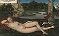 Lucas Cranach, Nymphe à la fontaine