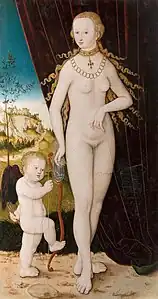 Lucas Cranach l'Ancien, Vénus et Amour (1520)