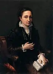 Autoportrait, par Lucia Anguissola (1557)