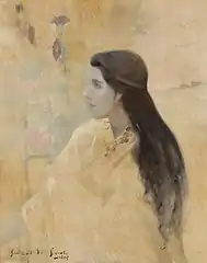 La Princesse aux primevères (1895), localisation inconnue.