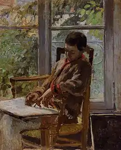 Portrait de Lucien Pissarro par Camille Pissarro, (1875)