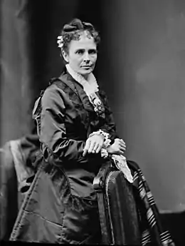 Portrait photograph of Lucretia Garfield