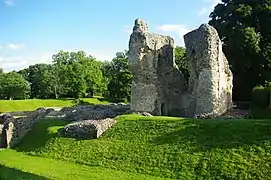 Les ruines du château.