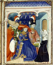 Louis Ier d'Orléans, frère cadet du roi Charles VI. Londres, British Library, vers 1410-1414.