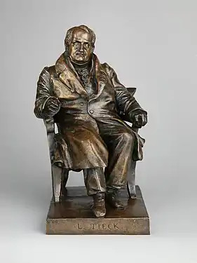 Pierre-Jean David d'Angers, Ludwig Tieck, 1834, bronze, h. 31,1 cm, New York, Metropolitan Museum of Art.