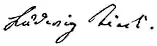 Signature de Ludwig Tieck