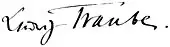 signature de Ludwig Traube (médecin)