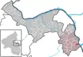 VLocalisation de Ludwigshöhe dans la Verbandsgemeide et dans l'arrondissement