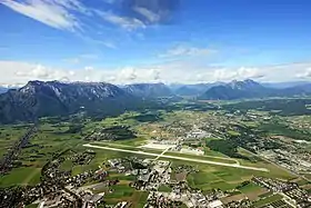 Vue de l’aéroport de Salzbourg.