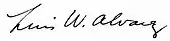 signature de Luis Walter Alvarez