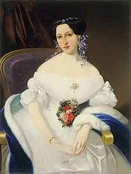 Mihael Stroj, Portrait de Luiza Pesjak (vers 1855).