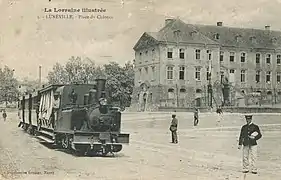 Arrêt du tramway.