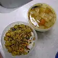 Radidh rasam et poriyal de pommes de terre.