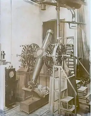 La lunette méridienne de l’Observatoire de Besançon à la fin du XIXe siècle