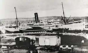 Le navire portugais SS Lusitania