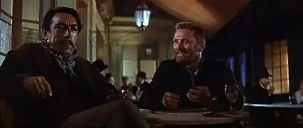 Anthony Quinn dans le rôle de Gauguin et Kirk Douglas