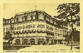 L'hôtel-restaurant de Paris dans les années 1920.