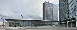 Le bâtiment Alcide de Gasperi, un temps plus haut bâtiment du Luxembourg.