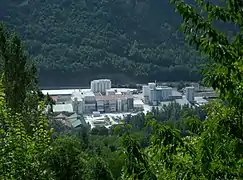 L'usine de Luzenac (Ariège).