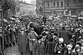 Funérailles du Dr (de)Leon Reich, chef du mouvement sioniste en Galice, pl. Smolkov à Lviv, décembre 1930