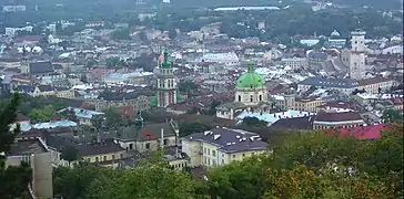 Vue de Lviv, depuis le Haut-Château.