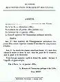 L'arrêté ministériel du 14 janvier 1882.