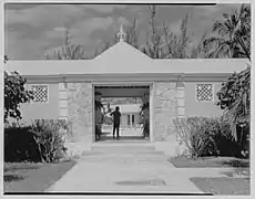 L’entrée du Lyford Cay Club.