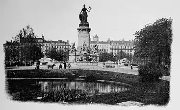 Monument de la République (1889), Lyon. Monument dans son état original.