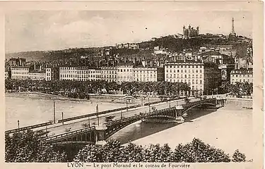 le Pont Morand vers 1900