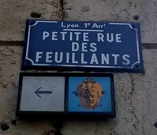 Plaque de rue.