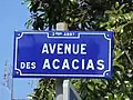 Une plaque de rue en avril 2019.