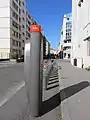 Le potelet no 3101 de la station de Vélo'v, en 2019.