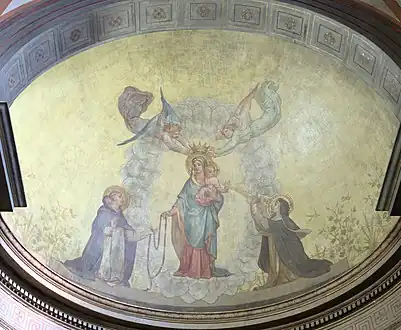 Saint Dominique recevant le Rosaire des mains de la Vierge