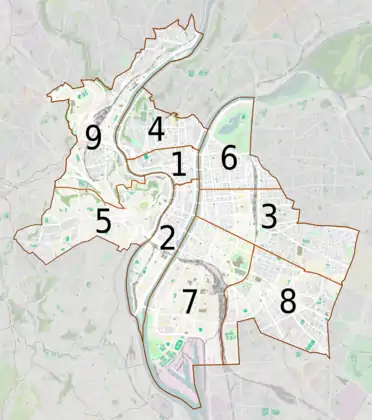 Lyon (9 arrondissements)