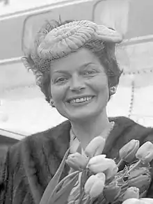 Lys Assia, gagnante du Concours en 1956 pour la Suisse.