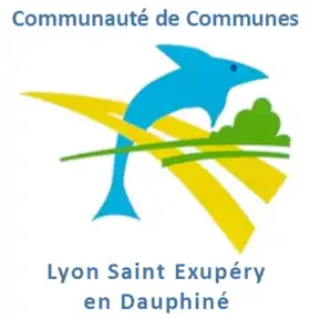 Blason de Communauté de communesLyon Saint-Exupéry en Dauphiné