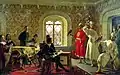 L'Ambassadeur d'Italie Calvucci faisant peindre les faucons favoris du tsar Alexis, Litovtchenko