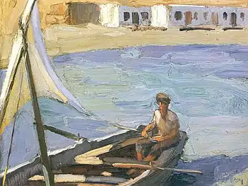 Bateau à voile (Pánormos (Tínos)), vers 1925, Athènes.